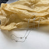 Wholesale Women's Natural Style 925 Sterling Silver Olive Bead Necklace