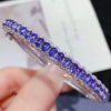 Wholesale Women's Natural Tanzanite Diopside Bracelet With S925 Silver Inlay Geometric Temperament Style Electroplated