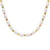 Wholesale Women's Natural Tourmaline Freshwater Pearl S925 Sterling Silver Handmade Beaded Necklace