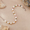 Wholesale Women's Natural Tourmaline Freshwater Pearl S925 Sterling Silver Handmade Beaded Necklace