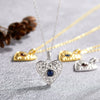 Wholesale Women's Necklace 925 Sterling Silver Heartshaped With Natural Sapphire Moonstone Garnet Pearl Geometric Design