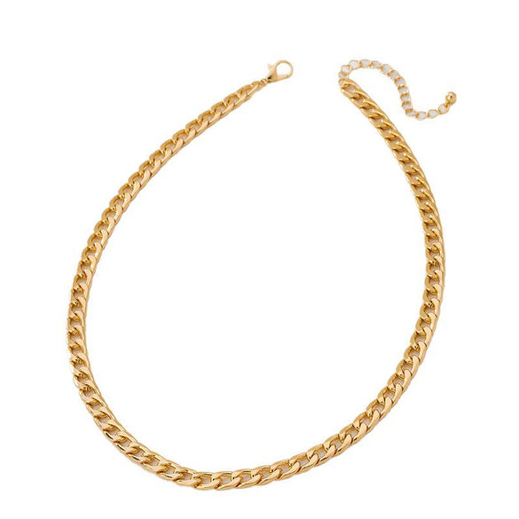 Wholesale Women's Necklace Zinc Alloy Electroplated Flowers Shape Regular Chain Sweet And Cool Style Jewelry