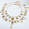 Wholesale Women's Necklace Zinc Alloy Geometric Star Heart Shape Electroplating Fashion Minimalist Style