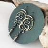 Wholesale Women's New Retro Asymmetrical Geometric Alloy Earrings With Snakeshaped Awl Pendant And Electroplating Treatment Cartoon Style