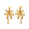Wholesale Women's Niche Animal Zodiac Style Stainless Steel 18K Gold Plated Stud Earrings