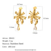 Wholesale Women's Niche Animal Zodiac Style Stainless Steel 18K Gold Plated Stud Earrings