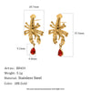 Wholesale Women's Niche Animal Zodiac Style Stainless Steel 18K Gold Plated Stud Earrings