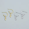 Wholesale Women's Niche Creative Earrings S925 Silver Geometric Tassel Design With Electroplating
