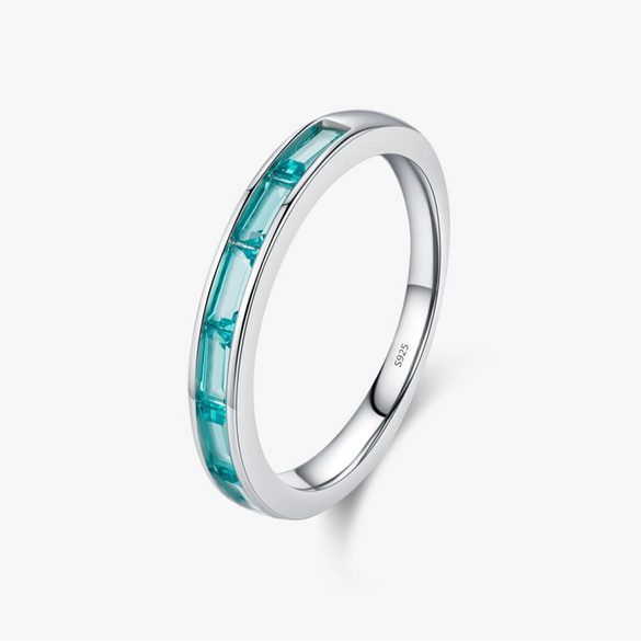 Wholesale Women's Niche Design S925 Sterling Silver Geometric Diamond Inlaid Ring