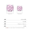 Wholesale Women's Niche Design 925 Silver Earrings Set With Diamonds And Pink Rose Flower Pattern