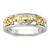 Wholesale Women's Niche Geometric Heart Crown Copper Ring With Electroplating Jewelry