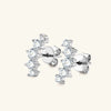 Wholesale Women's Niche Geometric Moissanite Earrings 925 Sterling Silver Electroplated