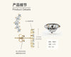 Wholesale Women's Niche Geometric Moissanite Earrings 925 Sterling Silver Electroplated
