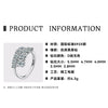 Wholesale Women's Niche Geometric Moissanite Ring S925 Sterling Silver Electroplated
