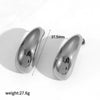 Wholesale Women's Niche Geometric Stainless Steel Electroplated Irregular Twisted Asymmetric Earrings