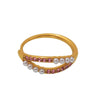 Wholesale Women's Niche Ins Exquisite Geometric Stainless Steel Ring With Electroplating Hand Jewelry