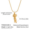 Wholesale Women's Niche Light Luxury Hug Necklace In Geometric Shape Made Of Stainless Steel With Electroplating Processing