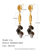 Wholesale Women's Niche Style Animal Zodiac Stainless Steel 18K Goldplated Earrings