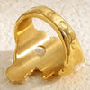 Wholesale Women's Niche Style Geometric Stainless Steel Electroplated Ring
