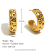 Wholesale Women's Niche Style Geometric Star And Moon Shape Stainless Steel 18K Gold Vacuum Plated Earrings And Fourpointed Star Ring