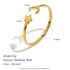 Wholesale Women's Niche Style Geometric Star And Moon Shape Stainless Steel 18K Gold Vacuum Plated Earrings And Fourpointed Star Ring