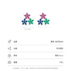 Wholesale Women's Niche Style S925 Sterling Silver Inlaid Zircon Flower Earrings