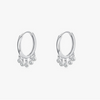 Wholesale Women's Niche Style 925 Sterling Silver Drop Shape Joker Earrings With Zircon Design