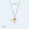 Wholesale Women's Niche Titanium Steel Electroplated Necklace With Shell And Starfish Marine Design