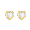 Wholesale Women's Normcore Style Heart Shape Diamond Sterling Silver Earrings