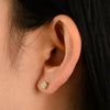 Wholesale Women's Normcore Style Heart Shape Diamond Sterling Silver Earrings