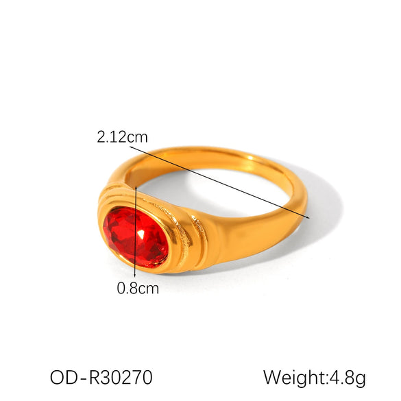 Wholesale Women's Note Ring Titanium Steel Retro Old Style With Vacuum Plating And Dripping Oil