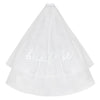 Wholesale Women's Nylon Bridal Veil Double Layer Ironed With Hair Comb