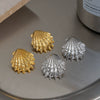 Wholesale Women's Ocean Style Casual Shell Earrings With Animal Zodiac Pattern Vacuum Real Gold Plated In Pvd Furnace
