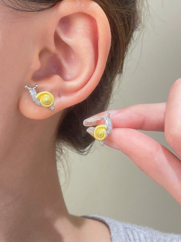 Wholesale Women's Ocean Vacation Style Exaggerated Starfish Earrings In Alloy With Electroplating
