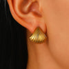 Wholesale Women's Ocean Vacation Style Exaggerated Starfish Earrings In Alloy With Electroplating