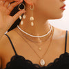 Wholesale Women's Oceanstyle Marine Life Pattern Zinc Alloy Electroplated Earrings And Necklace Set