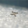Wholesale Women's Octopus Ring S925 Sterling Silver Geometric Style Oil Treated