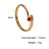 Wholesale Women's Open Ring Geometric Pattern Stainless Steel Electroplated Simple Style