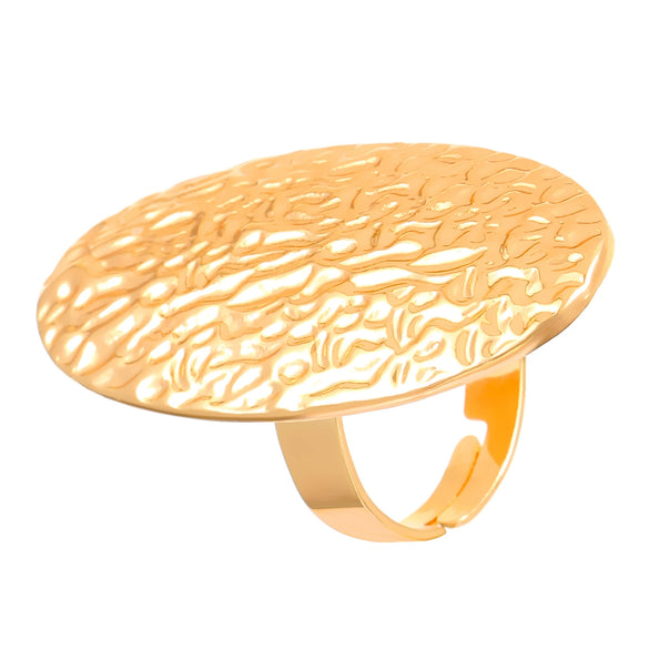 Wholesale Women's Open Ring In Ins Style With Sunflower And Heart Shape Pattern Made Of Copper With Electroplating Treatment