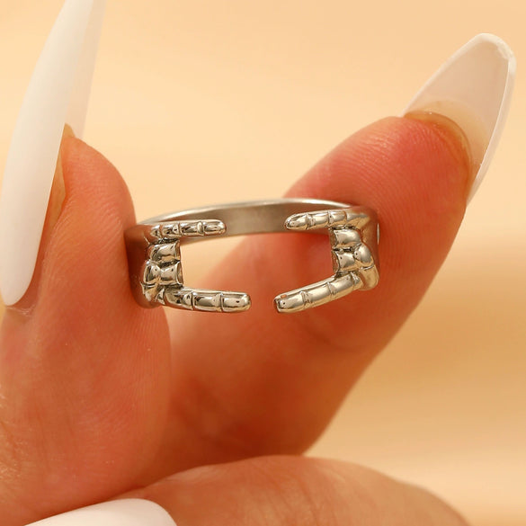 Wholesale Women's Open Ring In Ins Style With Sunflower And Heart Shape Pattern Made Of Copper With Electroplating Treatment