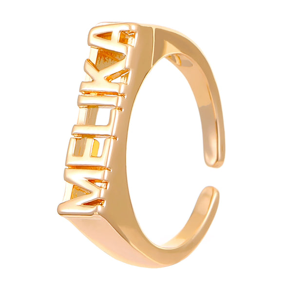Wholesale Women's Open Ring In Ins Style With Sunflower And Heart Shape Pattern Made Of Copper With Electroplating Treatment