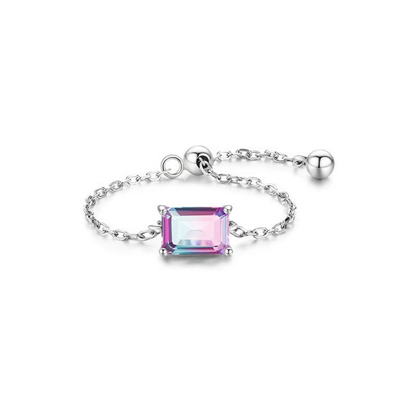 Wholesale Women's Open Ring Jewelry In Geometric Style Made Of 925 Sterling Silver With Seiko Design