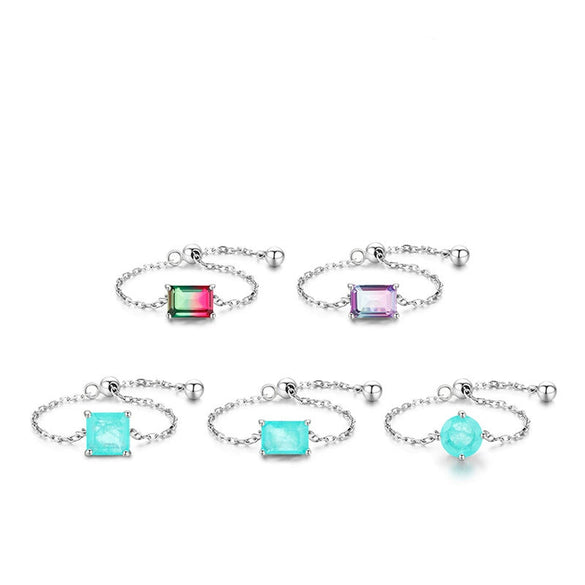 Wholesale Women's Open Ring Jewelry In Geometric Style Made Of 925 Sterling Silver With Seiko Design