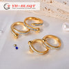Wholesale Women's Open Ring Titanium Steel Electroplated With Cartoon Character Geometric Animal Zodiac Design