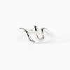 Wholesale Women's Open Snake Ring S925 Sterling Silver Geometric Style Electroplated