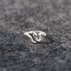 Wholesale Women's Open Snake Ring S925 Sterling Silver Geometric Style Electroplated