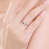 Wholesale Women's Opening Adjustable 925 Silver Geometric Micro Inlay Ring With Seiko Design