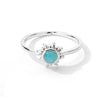 Wholesale Women's Opening Adjustable Sun Opal Ring Brass Electroplated