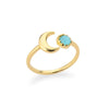 Wholesale Women's Opening Adjustable Sun Opal Ring Brass Electroplated