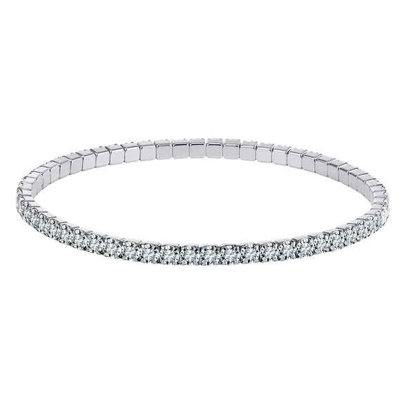 Wholesale Women's Original Design Geometric Stainless Steel Bracelets With Elastic Cord And Real Gold Plating